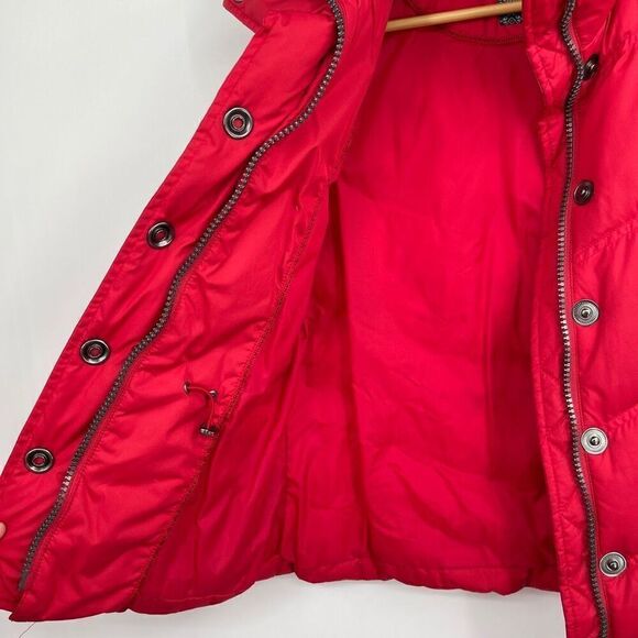 Esprit Red Sleeveless Snap Full Zip Down Vest Puffer Jacket Size XS - Picture 7 of 8